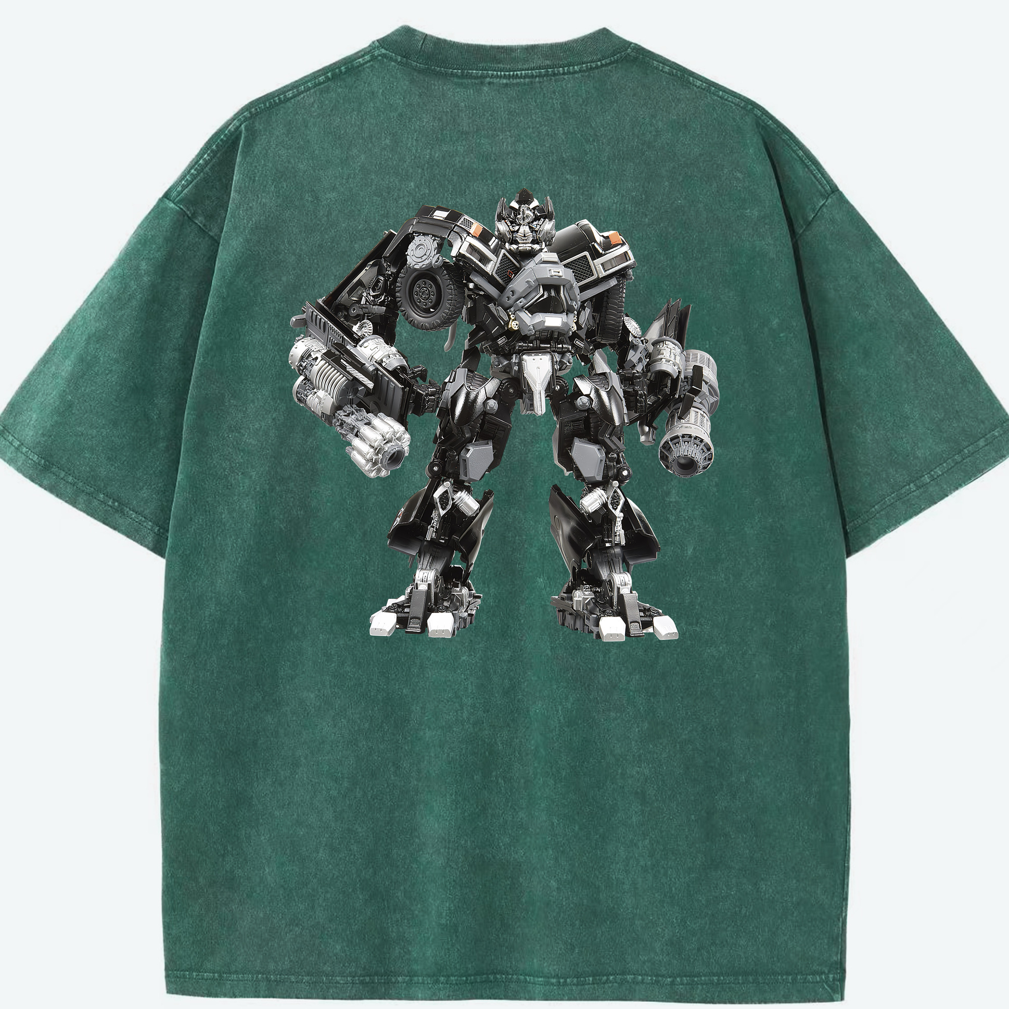 （画像用） Transformers トランスフォーマー 綿100% ヴィンテージ風 半袖Tシャツ（背面プリント）